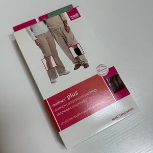 New In Box Mediven Plus Medical Compression Beige Closed Toe Stocking Size IV